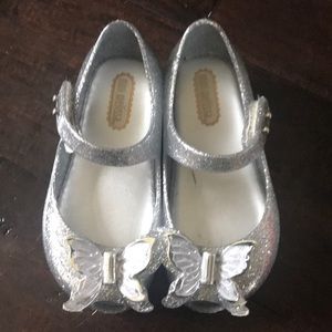 Sz 7 Mini Melissa Glitter Butterfly